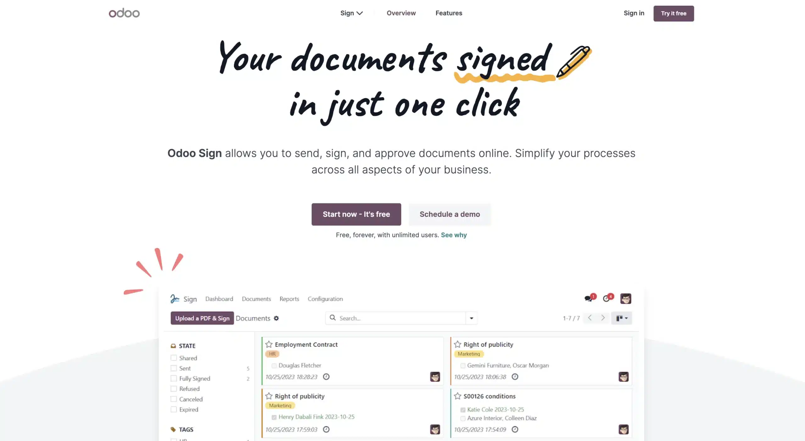Aplikasi Odoo untuk TTD Digital