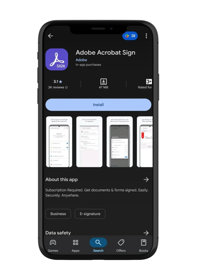 Aplikasi Adobe Acrobat Sign