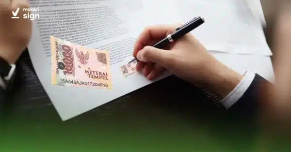 Cara Tanda Tangan di Atas Materai yang Sah
