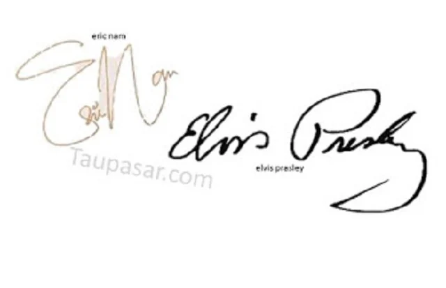 Contoh Tanda Tangan Huruf E