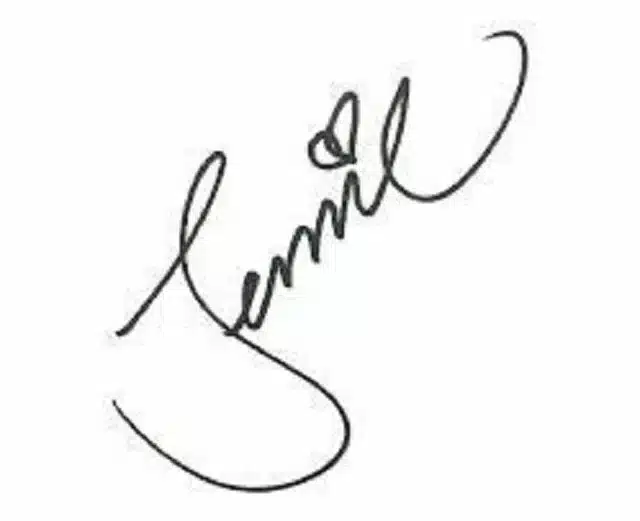 Contoh Tanda Tangan Huruf J