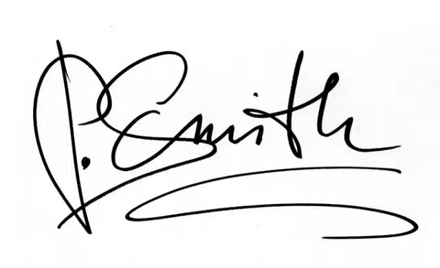 Contoh Tanda Tangan Huruf P