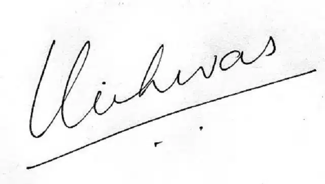 Contoh Tanda Tangan Huruf U