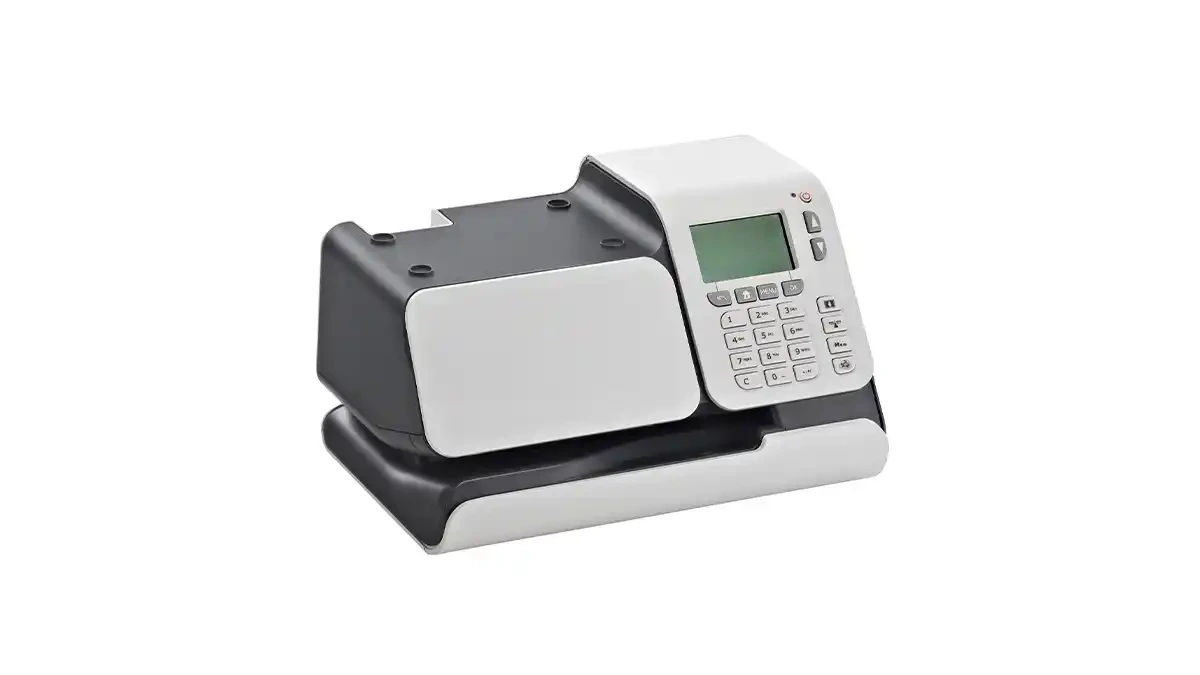 Mesin teraan meterai digital resmi, perangkat elektronik untuk mencetak meterai pada dokumen bisnis sesuai peraturan perpajakan Indonesia.