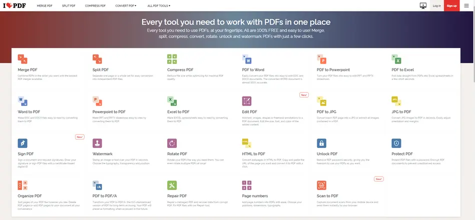 ilovepdf merupakan aplikasi untuk tanda tangan PDF terbaik