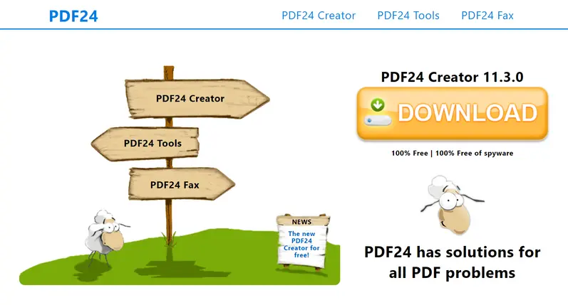 pdf24 merupakan salah satu aplikasi tanda tangan di PDF terbaik