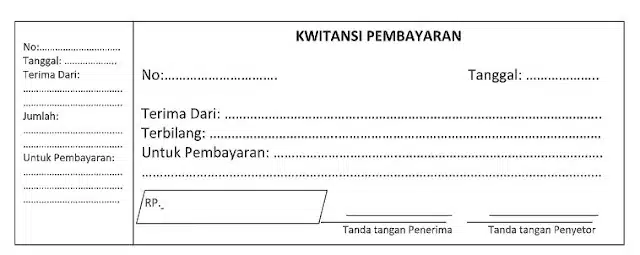 Contoh Kwitansi 3