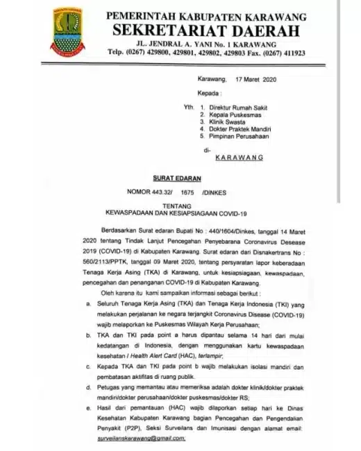 Surat Edaran Pemerintah Daerah