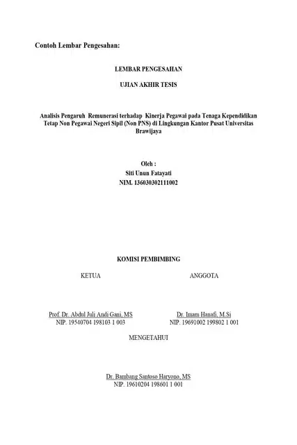 Lembar Pengesahan Sederhana 2