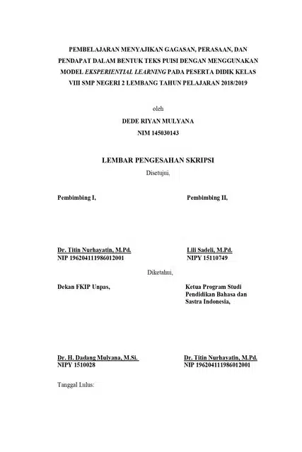 Lembar Pengesahan Skripsi 2