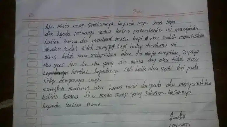 Contoh Permohonan Maaf ke Orang Tua