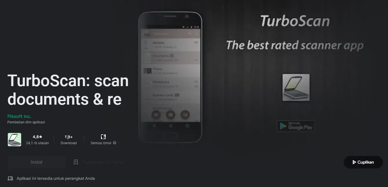 turboscan aplikasi scan dokumen di HP Android dan iPhone