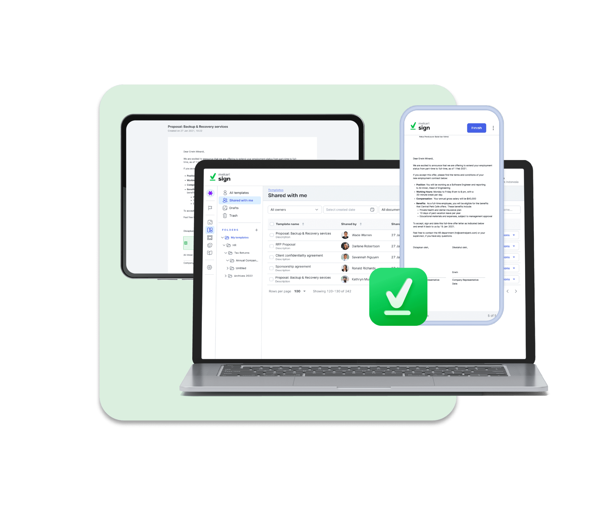 audit trail: from any device