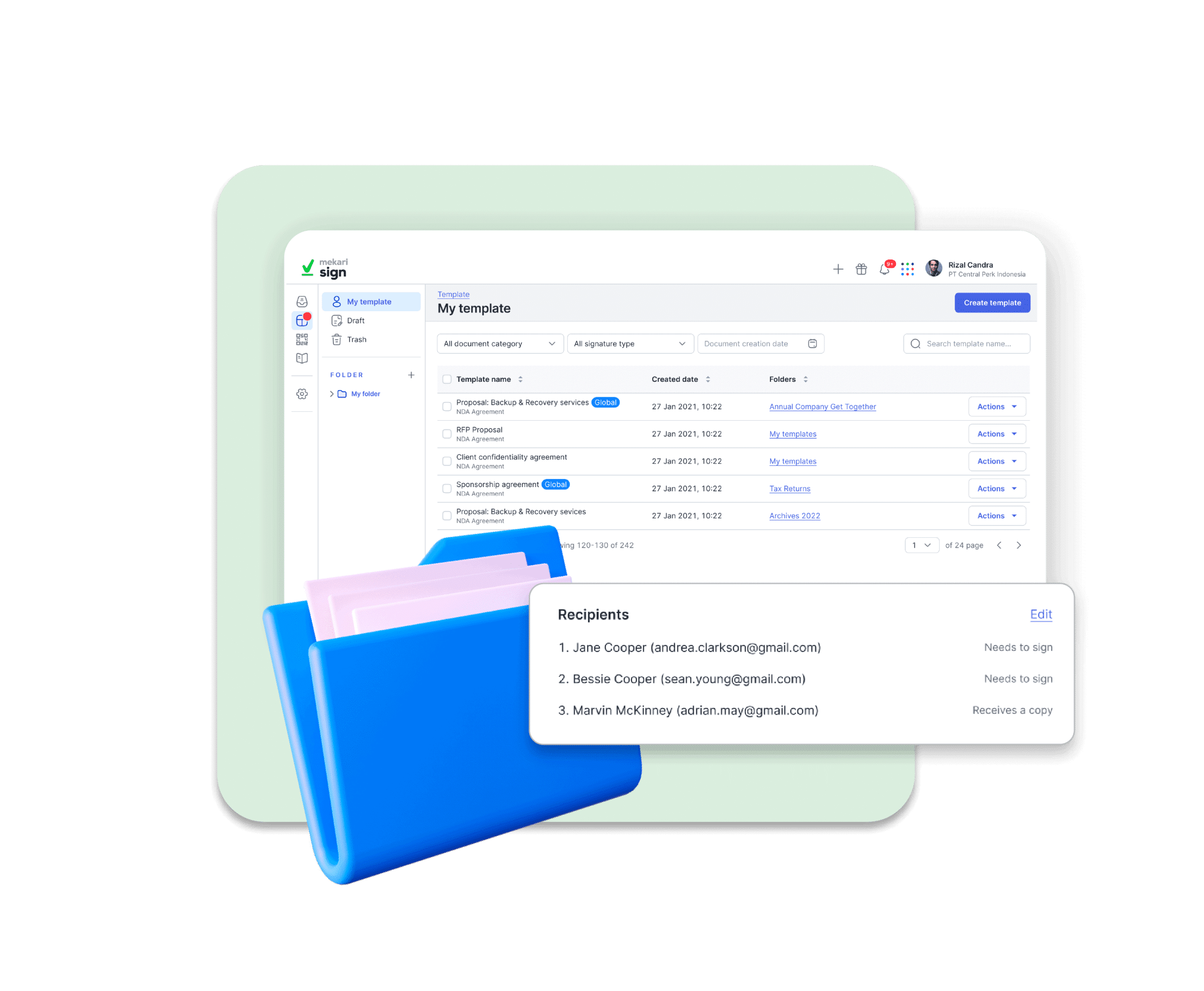 audit trail: easy document drafting