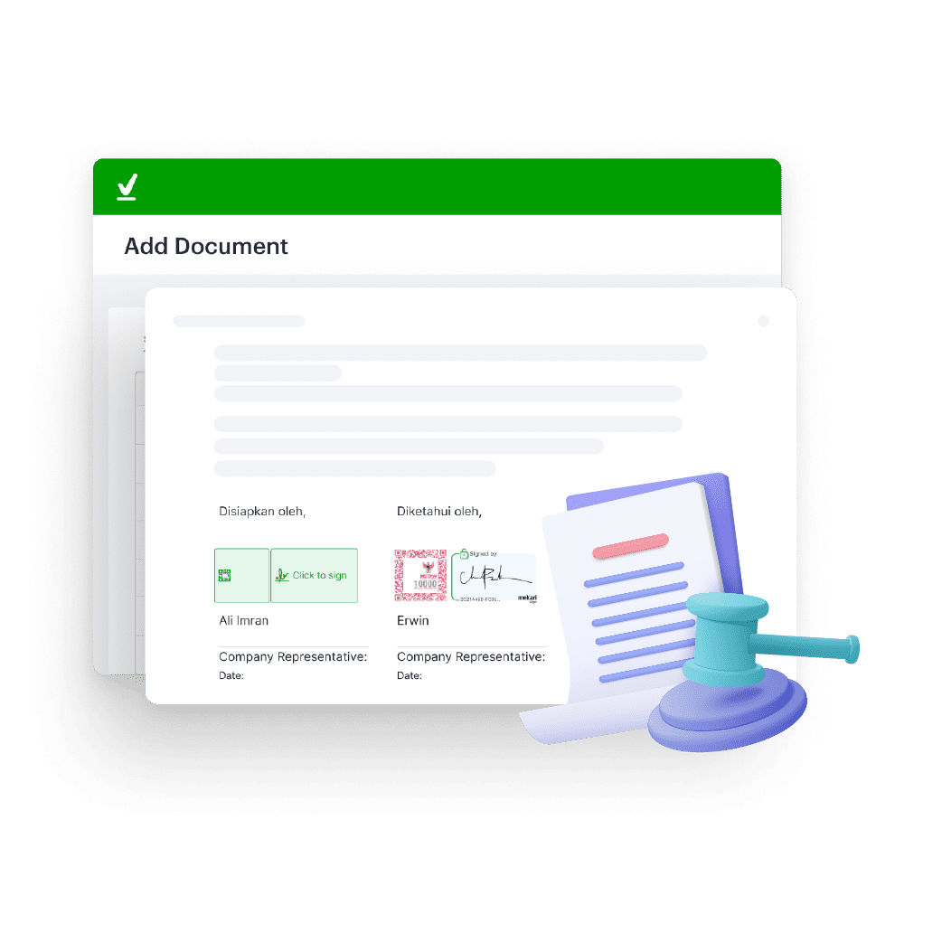 Official and legitimate digital meterai