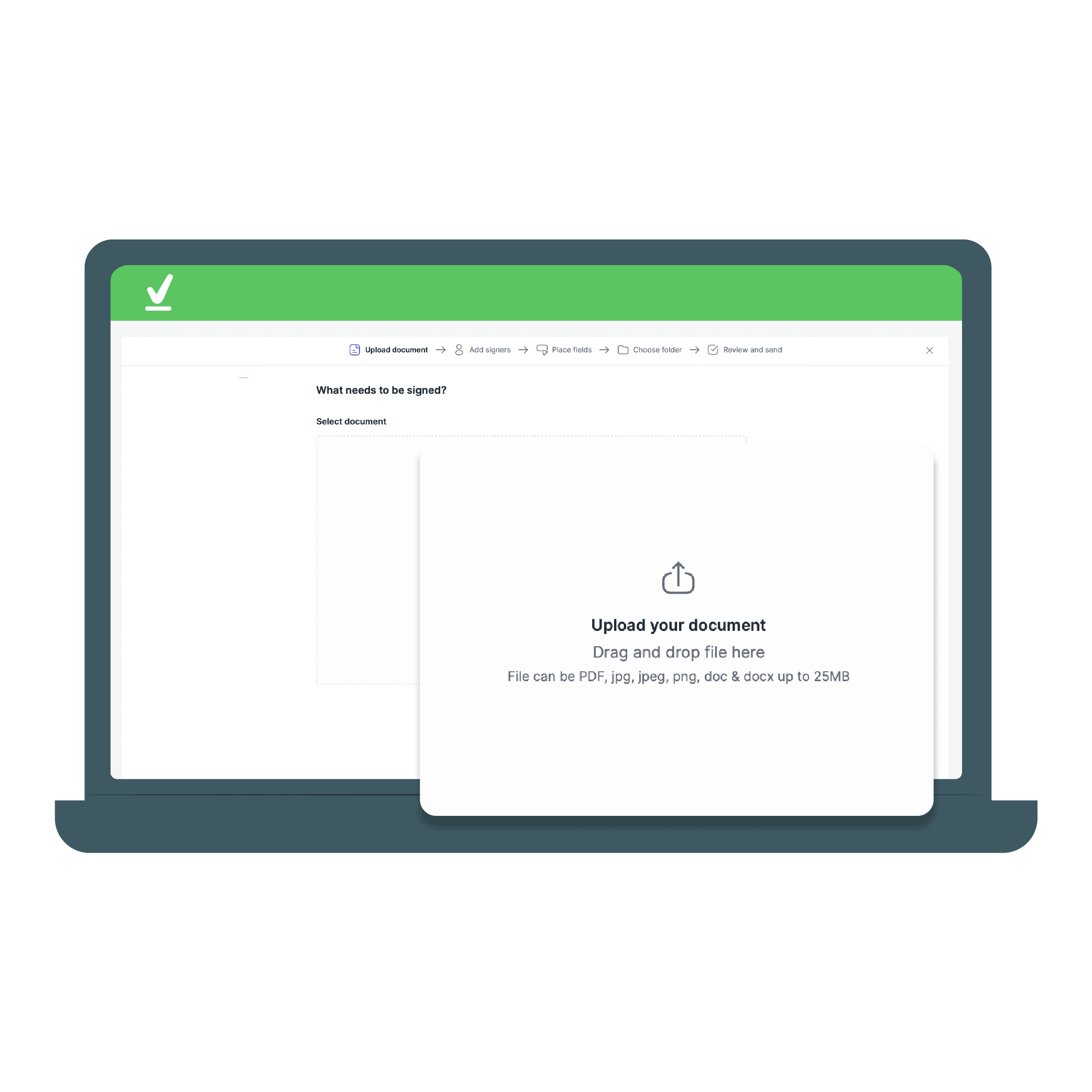 step 2 Electronic Signature