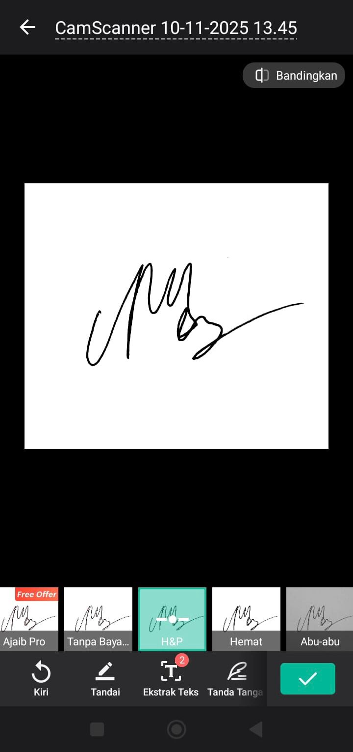 cara scan tanda tangan di Android melalui aplikasi camscanner