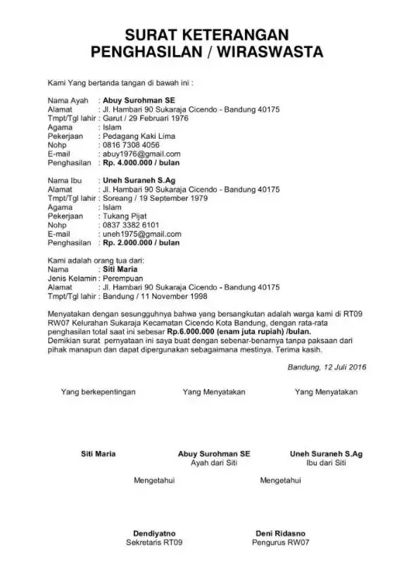 Contoh SKP Wirausaha 2