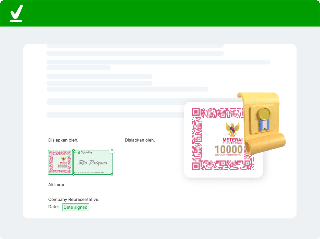 Keabsahan e-Meterai di Indonesia