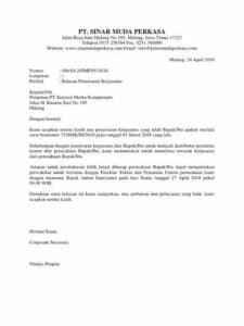 Contoh Surat Balasan Penawaran Kerja Sama