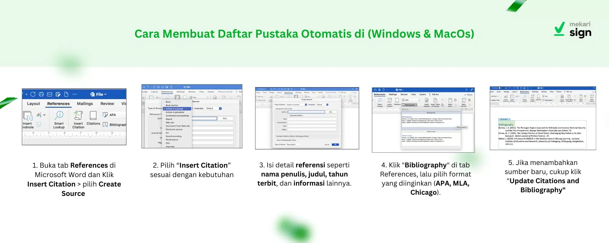Daftar Pustaka Otomatis di Windows & MacOs