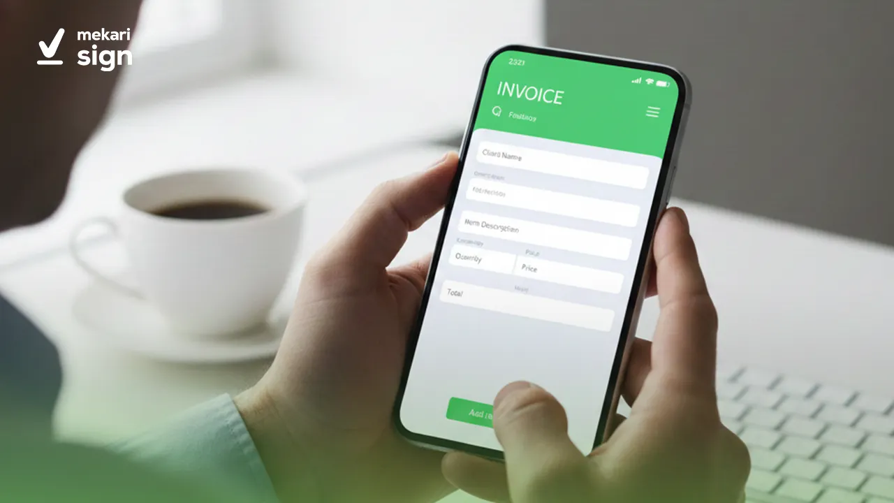 cara mudah, cepat, dan gratis untuk membuat invoice di HP